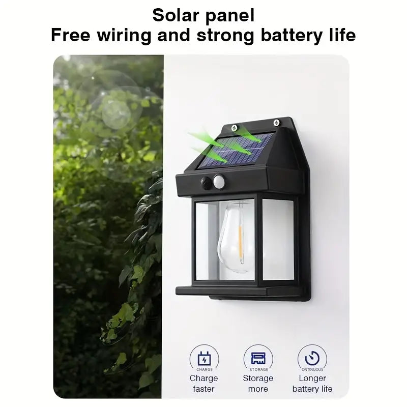 Lampe murale solaire en tungstène