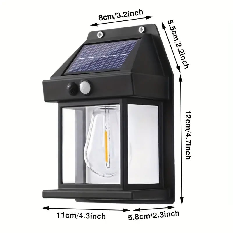 Lampe murale solaire en tungstène