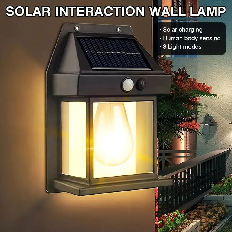 Lampe murale solaire en tungstène