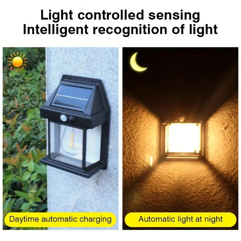 Lampe murale solaire en tungstène
